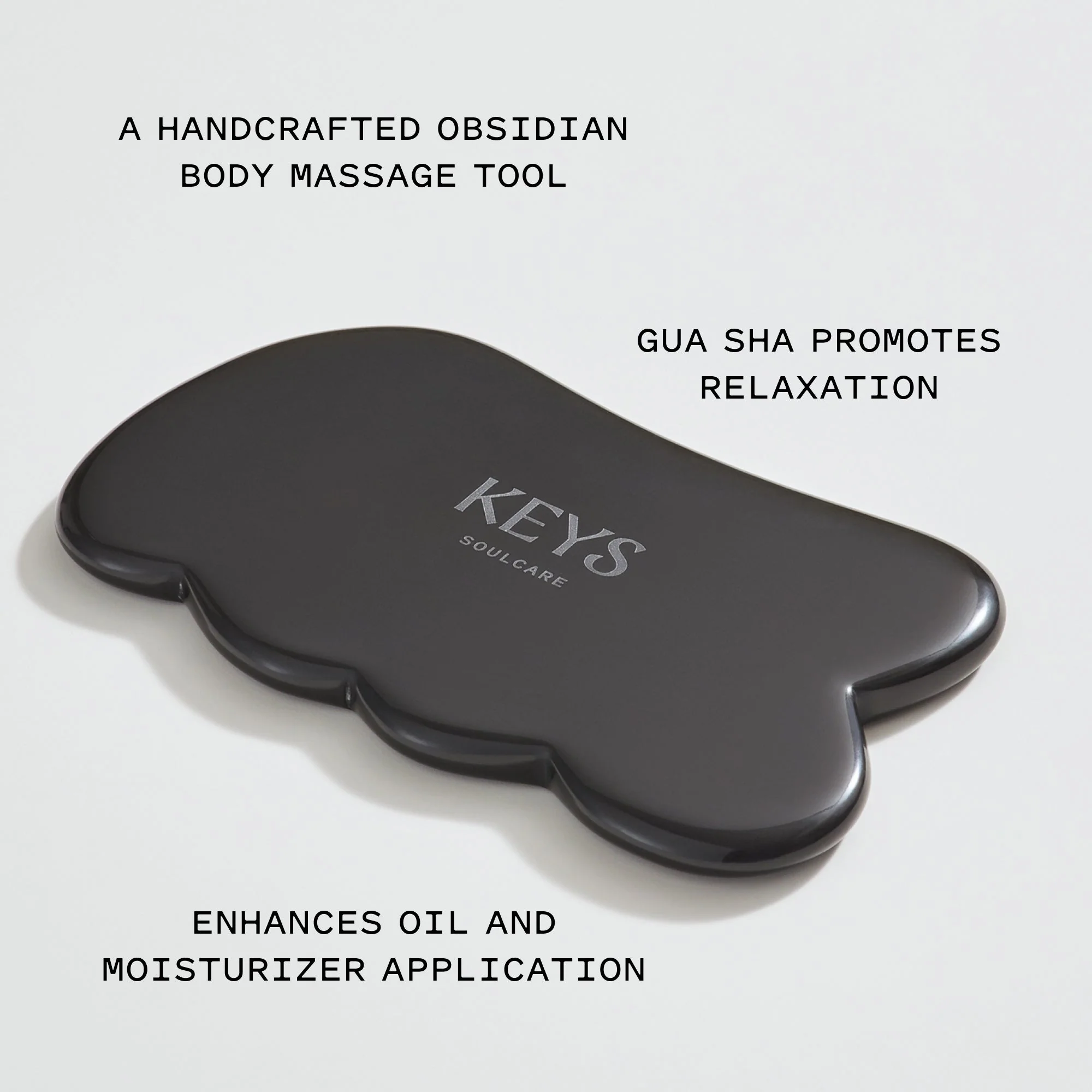 Obsidian Stone Gua Sha Body Massage Tool - Image 4